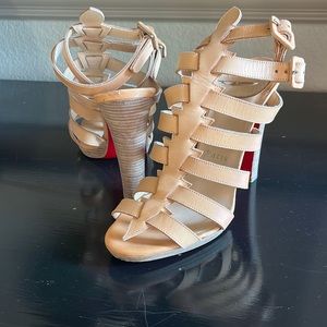 Christian Louboutin leather gladiator sandals